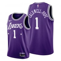 Los Angeles Los Angeles Lakers #1 Kentavious Caldwell-Pope Youth 2021-22 City Edition Purple NBA Jersey