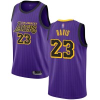 Nike Los Angeles Lakers #23 Anthony Davis Purple Youth NBA Swingman City Edition 2018/19 Jersey