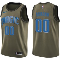 Nike Orlando Magic #00 Aaron Gordon Green Salute to Service Youth NBA Swingman Jersey