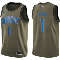 Nike Orlando Magic #1 Jonathan Isaac Green Salute to Service Youth NBA Swingman Jersey