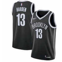 NikeBrooklyn Nets #13 James Harden Black Youth NBA Swingman Icon Edition Jersey