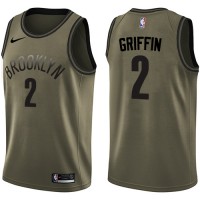 NikeBrooklyn Nets #2 Blake Griffin Green Youth Salute to Service NBA Swingman Jersey