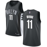 NikeBrooklyn Nets #11 Kyrie Irving Gray Youth NBA Swingman Statement Edition Jersey