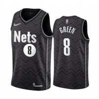 BrooklynBrooklyn Nets #8 Jeff Green Black Youth NBA Swingman 2020-21 Earned Edition Jersey