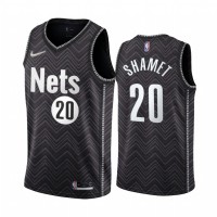 BrooklynBrooklyn Nets #20 Landry Shamet Black Youth NBA Swingman 2020-21 Earned Edition Jersey