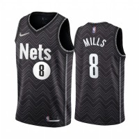 BrooklynBrooklyn Nets #8 Patty Mills Black Youth NBA Swingman 2020-21 Earned Edition Jersey