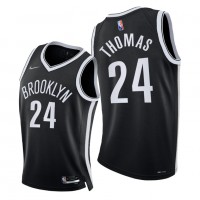 NikeBrooklyn Nets #24 Cameron Thomas Youth 2021-22 75th Diamond Anniversary NBA Jersey Black