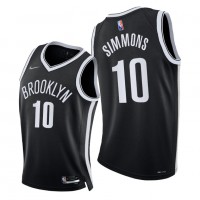 NikeBrooklyn Nets #10 Ben Simmons Youth 2021-22 75th Diamond Anniversary NBA Jersey Black