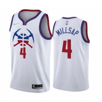 Denver Denver Nuggets #4 Paul Millsap White Youth NBA Swingman 2020-21 Earned Edition Jersey