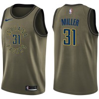 Nike Indiana Pacers #31 Reggie Miller Green Salute to Service Youth NBA Swingman Jersey