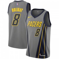 Nike Indiana Pacers #8 Justin Holiday Gray Youth NBA Swingman City Edition 2018/19 Jersey