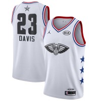 Nike New Orleans Pelicans #23 Anthony Davis White Youth NBA Jordan Swingman 2019 All-Star Game Jersey