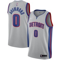 Nike Detroit Pistons #0 Andre Drummond Silver Youth NBA Swingman Statement Edition Jersey