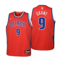 Detroit Detroit Pistons #9 Jerami Grant Youth Nike Red 2021/22 Swingman Jersey - City Edition