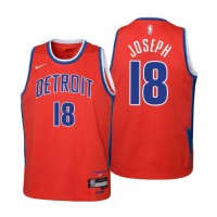 Detroit Detroit Pistons #18 Cory Joseph Youth Nike Red 2021/22 Swingman Jersey - City Edition