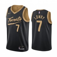 Nike Toronto Raptors #7 Kyle Lowry Black Youth NBA Swingman 2020-21 City Edition Jersey