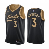 Nike Toronto Raptors #3 OG Anunoby Black Youth NBA Swingman 2020-21 City Edition Jersey