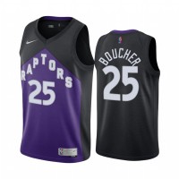 Toronto Toronto Raptors #25 Chris Boucher Purple Youth NBA Swingman 2020-21 Earned Edition Jersey