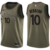 Nike Toronto Raptors #10 DeMar DeRozan Green Salute to Service Youth NBA Swingman Jersey