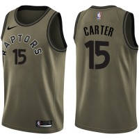 Nike Toronto Raptors #15 Vince Carter Green Salute to Service Youth NBA Swingman Jersey