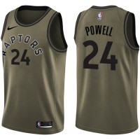 Nike Toronto Raptors #24 Norman Powell Green Salute to Service Youth NBA Swingman Jersey