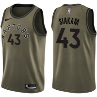 Nike Toronto Raptors #43 Pascal Siakam Green Salute to Service Youth NBA Swingman Jersey