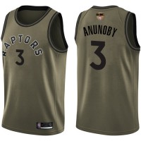 Nike Toronto Raptors #3 OG Anunoby Green Salute to Service 2019 Finals Bound Youth NBA Swingman Jersey