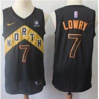 Nike Toronto Raptors #7 Kyle Lowry Black Youth NBA Swingman City Edition Jersey