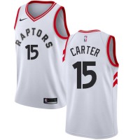 Nike Toronto Raptors #15 Vince Carter White Youth NBA Swingman Association Edition Jersey