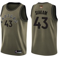 Nike Toronto Raptors #43 Pascal Siakam Green Salute to Service 2019 Finals Bound Youth NBA Swingman Jersey