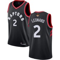 Nike Toronto Raptors #2 Kawhi Leonard Black 2019 Finals Bound Youth NBA Swingman Statement Edition Jersey