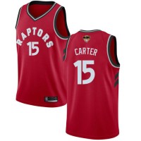 Nike Toronto Raptors #15 Vince Carter Red 2019 Finals Bound Youth NBA Swingman Icon Edition Jersey
