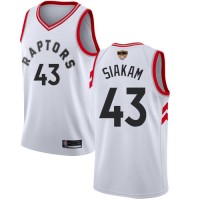 Nike Toronto Raptors #43 Pascal Siakam White 2019 Finals Bound Youth NBA Swingman Association Edition Jersey
