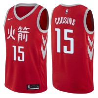 Nike Houston Rockets #15 DeMarcus Cousins Red Youth NBA Swingman City Edition Jersey