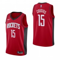 Houston Houston Rockets #15 DeMarcus Cousins Men's 2019-20 Icon Edition Red Stitched Youth NBA Jersey