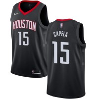 Nike Houston Rockets #15 Clint Capela Black Youth NBA Swingman Statement Edition Jersey