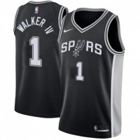 Nike San Antonio Spurs #1 Lonnie Walker IV Black Youth NBA Swingman Icon Edition Jersey