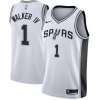 Nike San Antonio Spurs #1 Lonnie Walker IV White Youth NBA Swingman Association Edition Jersey