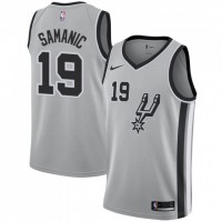 Nike San Antonio Spurs #19 Luka Samanic Silver Youth NBA Swingman Statement Edition Jersey