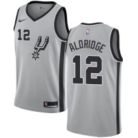 Nike San Antonio Spurs #12 LaMarcus Aldridge Silver Youth NBA Swingman Statement Edition Jersey