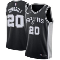 Nike San Antonio Spurs #20 Manu Ginobili Black Youth NBA Swingman Icon Edition Jersey