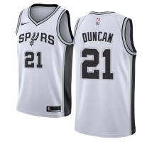 Nike San Antonio Spurs #21 Tim Duncan White Youth NBA Swingman Association Edition Jersey