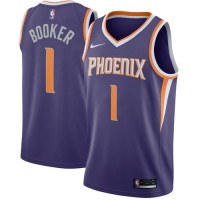 Nike Phoenix Suns #1 Devin Booker Purple Youth NBA Swingman Icon Edition Jersey