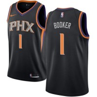 Nike Phoenix Suns #1 Devin Booker Black Youth NBA Swingman Statement Edition Jersey