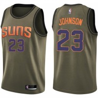 Nike Phoenix Suns #23 Cameron Johnson Green Youth NBA Swingman Salute to Service Jersey