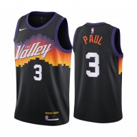 Nike Phoenix Suns #3 Chris Paul Black Youth NBA Swingman 2020-21 City Edition Jersey