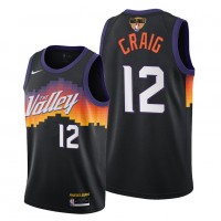 Nike Phoenix Suns #12 Torrey Craig Youth 2021 NBA Finals Bound City Edition Jersey Black
