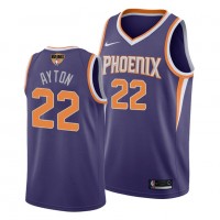 Nike Phoenix Suns #22 Deandre Ayton Youth 2021 NBA Finals Bound Swingman Icon Edition Jersey Purple