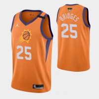 Phoenix Phoenix Suns #25 Mikal Bridges Youth 2021 NBA Finals Bound Statement Edition NBA Jersey Orange