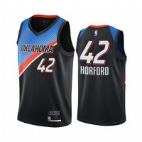 Nike Oklahoma City Thunder #42 Al Horford Black Youth NBA Swingman 2020-21 City Edition Jersey